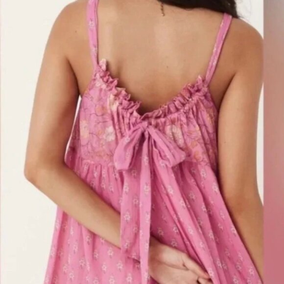 Spell & The Gypsy Utopia Strappy Sundress In Flamingo, Med - Picture 5 of 5